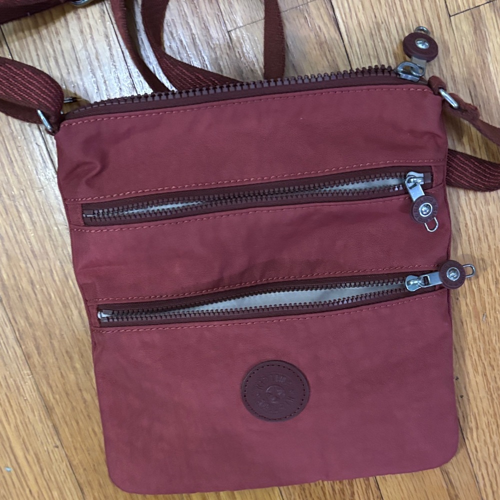 Kipling Crossbody Bag in Burgundy Red - Picture 7 of 8